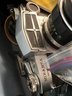 BL/ BIG Camera Lot In Tote - Miranda Sensorex 35mm, Polaroid Land Camera, Kodak, Asstd Lenses & Accessorie