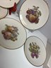 Set Of 6 Vintage Baronet China Eschenbach Salad/Dessert Plates - Fruit Design Bavaria Germany