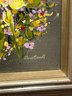 3 Framed Artwork Of Flowers - 1 Print French Gold Frame, 2 Paintings 1 Signed Davis Carroll