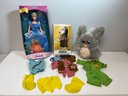 New In Box Barbie Disney Princess Cinderella, 3 Outfits For Snoopy Doll, 2005 Furby #59294