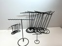 20 Black Metal Necklace Bracelet Jewelry Display Stands - 12 X 10' Tall And 8 X 4' Tall