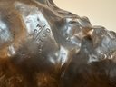 E/2pcs - Impressive 29' Tall Frederic Remington 'Mountain Man' Bronze Sculpture & Mirrored Pedestal