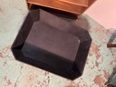 3pcs - Wooden Shelf, Large Brass Bowl 16', Large Rectangle Box Made From An Old Drawer
