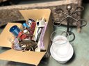 Box - Assorted Candles And Holders