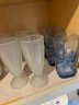 K/ 3 Shelves Of Assorted Glass & Plastic Drinkware, Pitchers, Bowls, Water Bottles & More