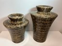 Pair Of Impressive Art Vases By Marquis Collection Of Beverly Hills