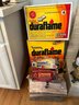 K/ Fireplace Log Lot - - Duraflame Logs, 2 Carriers Of Wood, Chimney Cleaner & Creosote Logs, Boxed Matches...