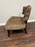 Brown Ultrasuede Side Slipper Accent Chair By Armen Art Furniture Hollywood CA