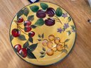 K/ Beautiful 52 Pcs Gibson Elite Claire Murray Yellow Fruit Berries China Plates, Bowls, Canisters, Teapot...