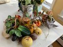 FR/ Pretty Faux Florals Veggies & Fruit Bundle - Decor Pieces