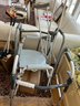 FR/ 7 Pc Medical Equipment & Supplies Bundle - 2 Walkers, Portable Commode, Crutches, Cane, Grabbers Etc