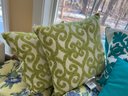 FR/ 8 Assorted Colorful Pillows - Toss, Accent, Seat  & Bench  Cushions