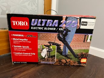 Toro Ultra 225 Black Electric Blower/Vacuum W Bag Model #51598