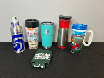 C/ 6pcs - 'To Go' Cups And Water Bottles