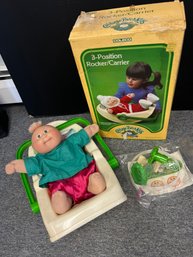 AN/CR188 - Cabbage Patch Carrier And Baby - 1978/82 - 3 Position Rocker-Carrier