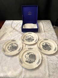 DR/ New In Box 4 'The Federal City' Collector Plates By Wedgwood Chas Schwartz & Jon