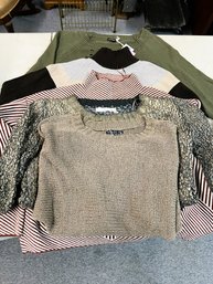 AN/ 5pcs - Womens Pull-over Sweaters Various Sizes And Colors: J.Crew, Cynthia Rowley, Express Etc