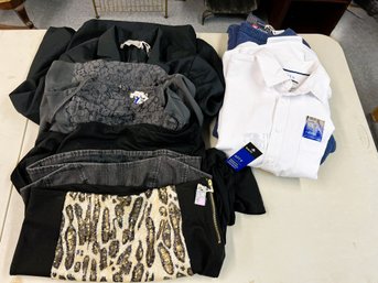 AN/ Bag 7pcs - Mens Shirt & Sweater, Womens Dress Wear: American Eagle, Croft & Barrow, Chaps Etc