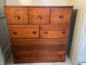 4U/ Rustic Wood Bureau With 7 Drawers - Simple Design