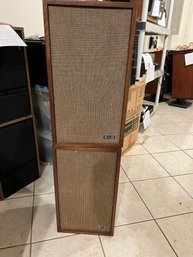 BR/ Pair Of 2 Wood Case KLH Model 24 Floor Speakers