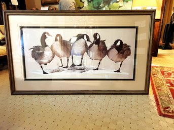 FR/ Giant Sized 5 Foot Wide Framed Print 'Canada Geese' By Art LaMay Signed #620/950