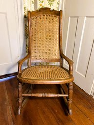 2U/ Vintage/Antique Cane Seat Lady's Rocker