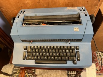 GR/CR8 - Vintage Blue Metal IBM Selectrix II Typewriter