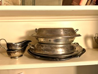 FR/ 7pcs - Vintage Silver Plate/EPNS Serveware