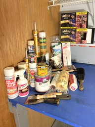 C/ Left Side Table - Assorted Paint Supply Lot