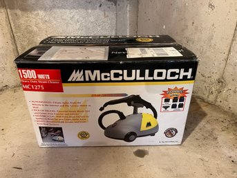 C/ In Original Box McCulloch 1500 Watt Heavy Duty Steam Cleaner For Cars, Homes, Outdoors Etc #MC1275