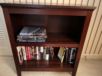 BR/ Simple Clean Styling Bookcase W 2 Adjustable Shelf  W Assorted Books Shown