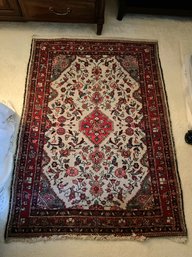 BR/ 2 Complimenting Area Rugs - First Is 5' X 6' Wool Made In Iran, Second Is 4'3' X 2'6'