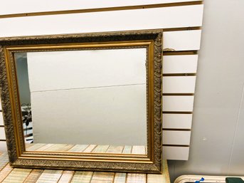 AD18/RER:  Antique Ornately Framed Wall Mirror