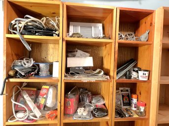 C/ 9cubbies - Assorted Household Utility Items Lot