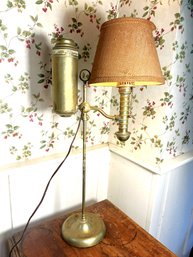 FR/ Vintage/Antique Manhattan Brass Co Student Lamp #2, Originally Kerosene