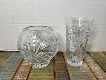 AD30/RER 2pcs: Beautiful Crystal Vases