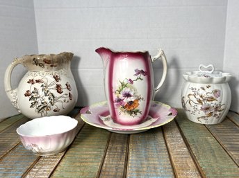AD16/RER 5pcs: Vintage Porcelain