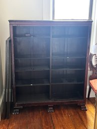 5BR/ Amazing Vintage - Antique Claw Foot Bookcase