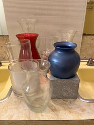 HB/ Assorted Vases - Various Sizes, Colors, Shapes