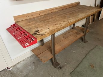 L5/ Butcher Block And Metal Work Bench #1