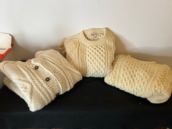 3BR/ 3 Womens XL Cable Knit Sweaters