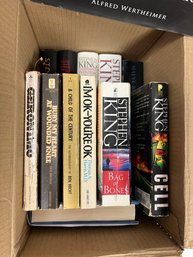 CRK10/B 13pcs: Box Of Books - Stephen King, Elvis, Maeve Binchy, Geronimo And More
