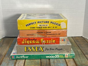 CRE8/RER 5pcs: Vintage Puzzles - 5 Complete Puzzles Verified By Owner - Some Milton Bradley