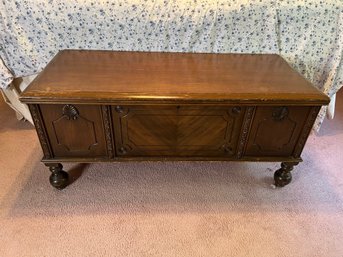 3BR/ Vintage Cedar Hope Chest By West Branch Novelty Co. Milton, PA