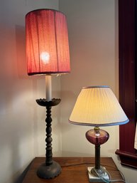 LR/ 2 Vintage Table Lamps - Very Interesting - See Photos