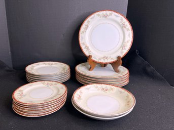 SF/ 20pcs - 'Sone' Vintage Fine China Plates And Bowls, Occupied Japan - Lot #2