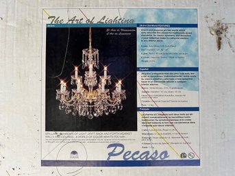 BY/ Brand New In Box Pecaso Hanging Chandelier With Swarovski Crystals