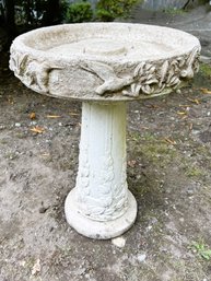 BY/ Berripatch Stone Birdbath - Bath And Pedestal