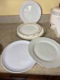 K/ 6pcs - Mixed Plates / Platters - Corelle, Made In Germany Etc