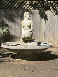 BY/ Gorgeous Stone Mermaid Water Fountain - Large!